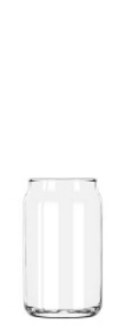 Can Shape Glass 148ml Printed Beer Glass