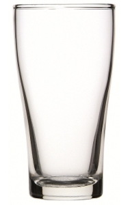 Conical 425ml Printed Beer Glass