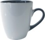 Calypso White Black Mug